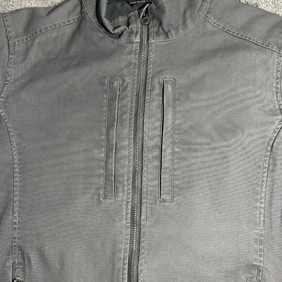 Kuhl Double Kross Jacket Mens M Medium Gray Lightweight Hiking Canvas Faded - Picture 4 of 16